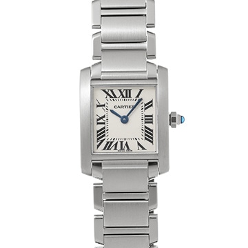 カルティエ タンクフランセーズ SM　 W51008Q3 シルバー レディース 時計 【中古】【wristwatch】