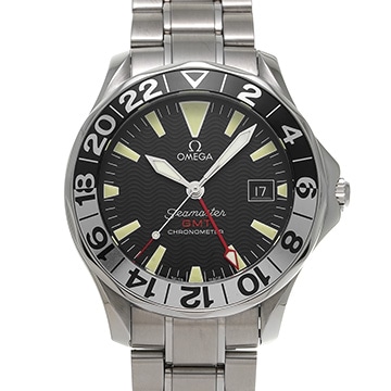 オメガ シーマスター 300 GMT 50th 2234.50 ブラック メンズ 時計 【中古】【wristwatch】