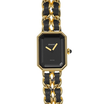 シャネル プルミエール M H0001 ブラック レディース 時計 【中古】【wristwatch】