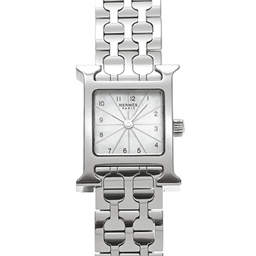 エルメス Hウォッチ ミニ HH1.110 ホワイトシェル レディース 時計 【中古】【wristwatch】