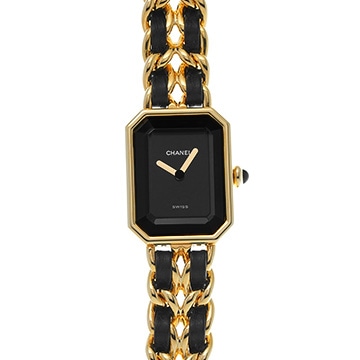 シャネル プルミエール L H0001 ブラック レディース 時計 【中古】【wristwatch】