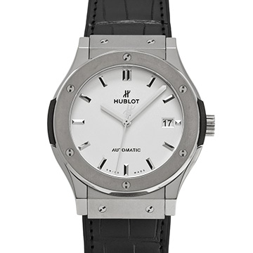 ウブロ クラシックフュージョン チタニウム オパリン 511.NX.2611.LR オパリン メンズ 時計 【中古】【wristwatch】