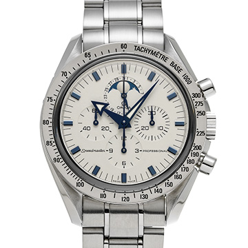 オメガ スピードマスター ムーンウォッチ プロフェッショナル ムーンフェイズ 3575.20 ホワイト メンズ 時計 【中古】【wristwatch】