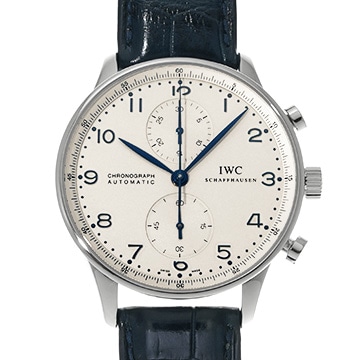 IWC ポルトギーゼ クロノグラフ IW371417 シルバー メンズ 時計 【中古】【wristwatch】