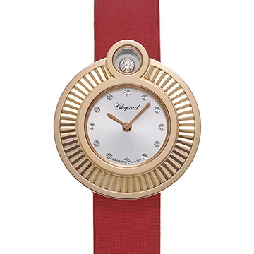 ショパール ハッピーダイヤモンド 204407-5001 シルバー レディース 時計 【中古】【wristwatch】