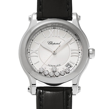 ショパール ハッピースポーツ 36MM 278559-3001 シルバー/ダイヤモンド ユニセックス 時計 【中古】【wristwatch】