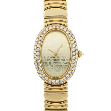 カルティエ ベニュワール WB5113D8 シャンパン レディース 時計 【中古】【wristwatch】