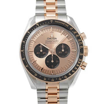オメガ スピードマスター ムーンウォッチ バイカラー 310.20.42.50.99.001 ピンク/ブラック メンズ 時計 【中古】【wristwatch】