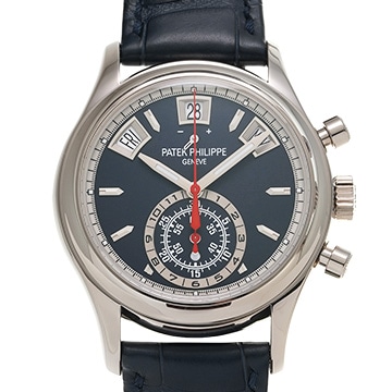 パテック フィリップ コンプリケーション アニュアルカレンダー クロノグラフ 5960/01G-001 ブルー メンズ 時計 【中古】【wristwatch】