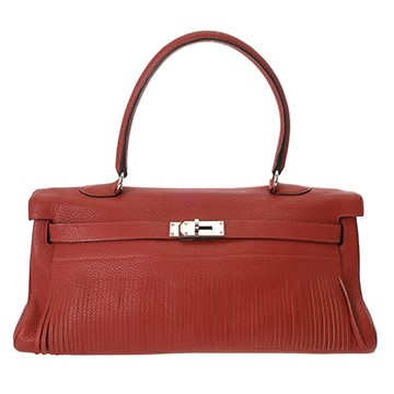 エルメス ショルダー ケリー フリンジ ルージュアッシュ トリヨンクレマンス ユニセックス バッグ 【中古】【bag】