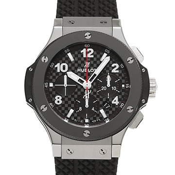 ウブロ ビッグバン スチール セラミック 301.SB.131.RX ブラックカーボン メンズ 時計 【中古】【wristwatch】