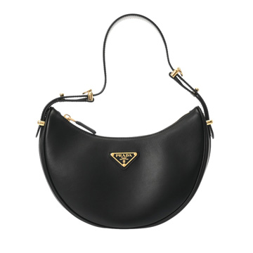 プラダ アーケ スモール ショルダーバッグ ブラック 1BC194 ナッパレザー レディース バッグ 【中古】【bag】