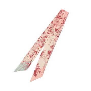 エルメス ツイリー A LOMBRE DES BOULEVARDS ピンク/クリーム系/マルチカラー シルク100％ レディース 【未使用】【other】