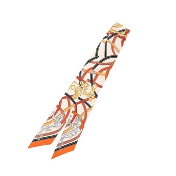 エルメス ツイリー HARNAIS LEGENDAIRE クリーム系/マルチカラー シルク100％ レディース 【未使用】【other】