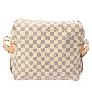 ルイ ヴィトン ダミエアズール ナヴィグリオ ホワイト N51189 レザー ユニセックス バッグ 【中古】【bag】