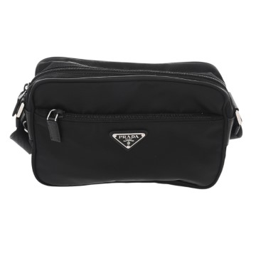 プラダ Re-Nylon ショルダーバッグ 2023年SS ブラック 1BC167 ナイロン レディース バッグ 【中古】【bag】