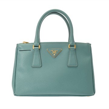 プラダ 2WAY ハンドバッグ ライトブルー BN2316 サフィアーノレザー レディース バッグ 【中古】【bag】