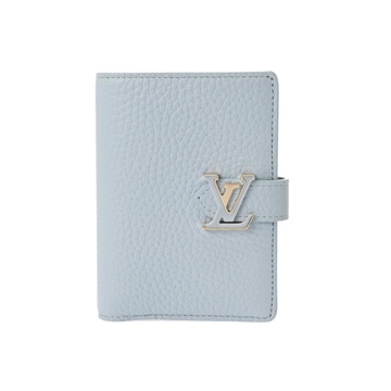 ルイ ヴィトン LV ヴェルティカル ウォレット コンパクト ブルーオランプ M83572 トリヨンレザー ユニセックス 財布 【中古】【purse】