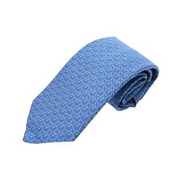 エルメス ブルー シルク100% メンズ 【未使用】【other】