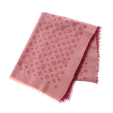 ルイ ヴィトン モノグラム ショール モノグラム ボルドー R98780 カシミヤ100％ レディース 【中古】【other】