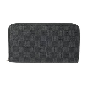 ルイ ヴィトン ダミエグラフィット ジッピーオーガナイザー ブラック N63077 ダミエキャンバス メンズ 財布 【中古】【purse】