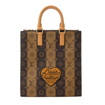 ルイ ヴィトン モノグラムストライプ サックプラ メッセンジャー NIGOコラボ 2WAY ブラウン M45969 モノグラムキャンバス ユニセックス バッグ 【中古】【bag】