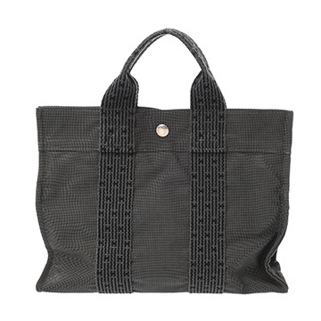 エルメス エールライン トート PM グレー キャンバス ユニセックス バッグ 【中古】【bag】