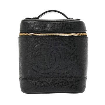シャネル バニティ ブラック A01998 キャビアスキン レディース バッグ 【中古】【bag】