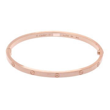 カルティエ ラブブレスレット SM #17 ゴールド K18ピンクゴールド PG レディース ジュエリー 【中古】【jewelry】