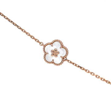 ヴァン クリーフ&アーペル ラッキースプリング プラムブロッサム ブレスレット ゴールド K18ピンクゴールド PG レディース ジュエリー 【中古】【jewelry】