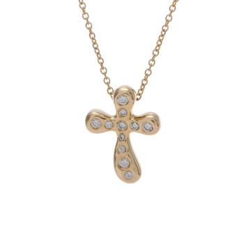 ティファニー ドッツクロス ネックレス ゴールド K18イエローゴールド YG レディース ジュエリー 【中古】【jewelry】