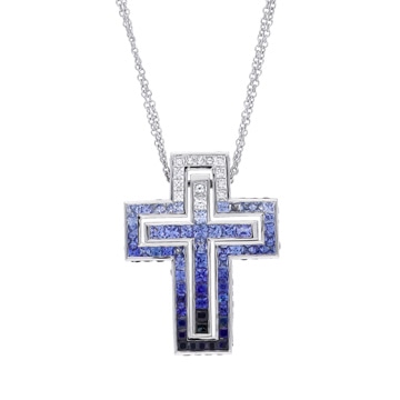 ダミアーニ ベルエポック アイスバーグ ネックレス #M シルバー 20087029 K18ホワイトゴールド WG レディース ジュエリー 【中古】【jewelry】