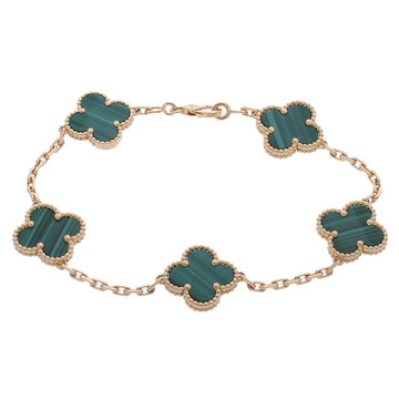 ヴァン クリーフ&アーペル ヴィンテージアルハンブラ ブレスレット 5P ゴールド K18イエローゴールド YG レディース ジュエリー 【中古】【jewelry】