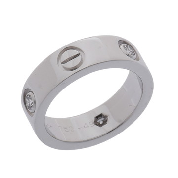 カルティエ ラブリング #49 3PD シルバー B4032549 K18ホワイトゴールド WG レディース ジュエリー 【中古】【jewelry】