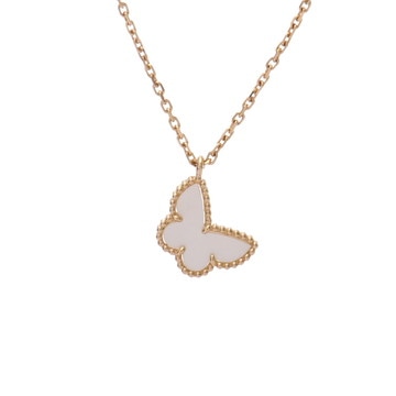 ヴァン クリーフ&アーペル スウィートアルハンブラ パピヨン ネックレス ゴールド VCARF69300 K18イエローゴールド YG レディース ジュエリー 【中古】【jewelry】