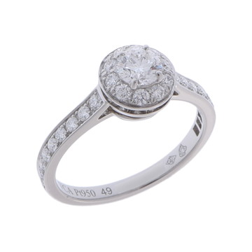 ヴァン クリーフ&アーペル イコーヌ ソリティアリング #49 シルバー VCARG33049 Pt950プラチナ レディース ジュエリー 【中古】【jewelry】