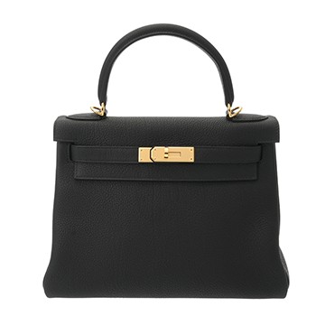 エルメス ケリー 28 内縫い ブラック トゴ レディース バッグ 【未使用】【bag】
