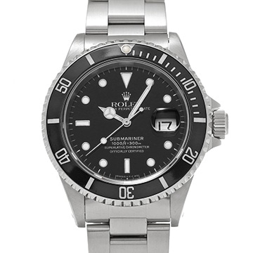 ロレックス サブマリーナ デイト 16610 ブラック メンズ 時計 【中古】【wristwatch】