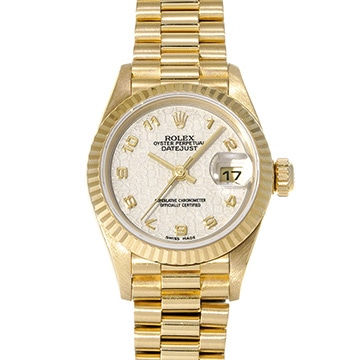 ロレックス デイトジャスト 79178 アイボリーコンピュータ レディース 時計 【中古】【wristwatch】