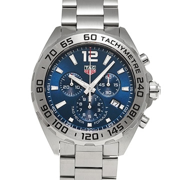 タグ ホイヤー フォーミュラ1 クォーツ クロノグラフ CAZ101K.BA0842 ブルー メンズ 時計 【中古】【wristwatch】