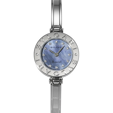 ブルガリ ビーゼロワン BZ22S ブルーシェル/ダイヤモンド レディース 時計 【中古】【wristwatch】