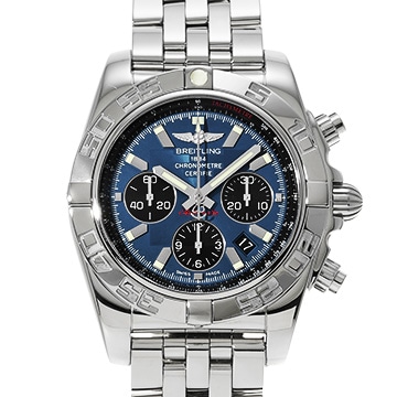 ブライトリング クロノマット 44 AB011012/C789 ブルー/ブラック メンズ 時計 【中古】【wristwatch】