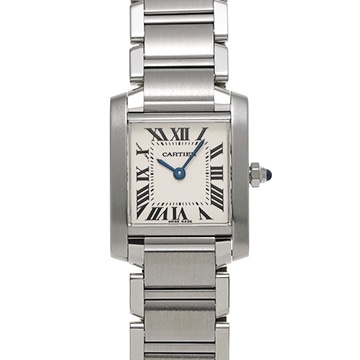 カルティエ タンクフランセーズ SM　 W51008Q3 シルバー レディース 時計 【中古】【wristwatch】
