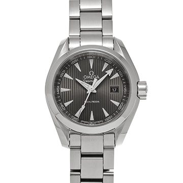 オメガ シーマスター アクアテラ クォーツ 231.10.30.60.06.001 グレー レディース 時計 【中古】【wristwatch】