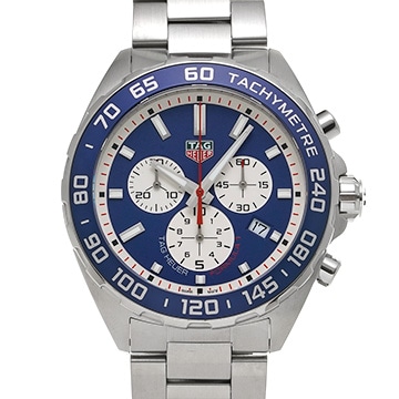 タグ ホイヤー フォーミュラ1 クォーツ クロノグラフ レッドブルレーシング CAZ1018.BA0842 ブルー/シルバー メンズ 時計 【中古】【wristwatch】