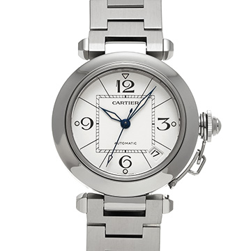 カルティエ パシャC W31074M7 ホワイト ユニセックス 時計 【中古】【wristwatch】