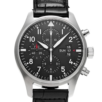 IWC パイロットウォッチ クロノグラフ IW377701 ブラック メンズ 時計 【中古】【wristwatch】