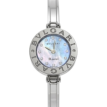 ブルガリ ビーゼロワン BZ22S ブルーシェル/ダイヤモンド レディース 時計 【中古】【wristwatch】