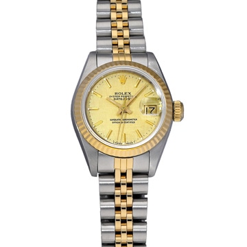 ロレックス デイトジャスト 69173 シャンパンモザイク レディース 時計 【中古】【wristwatch】