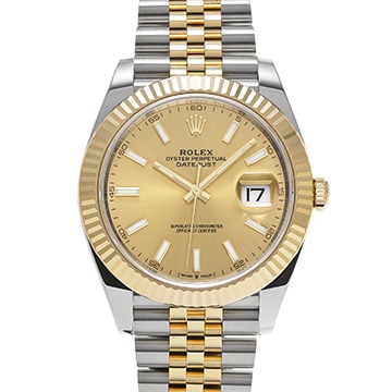 ロレックス デイトジャスト 41 126333 シャンパン メンズ 時計 【中古】【wristwatch】